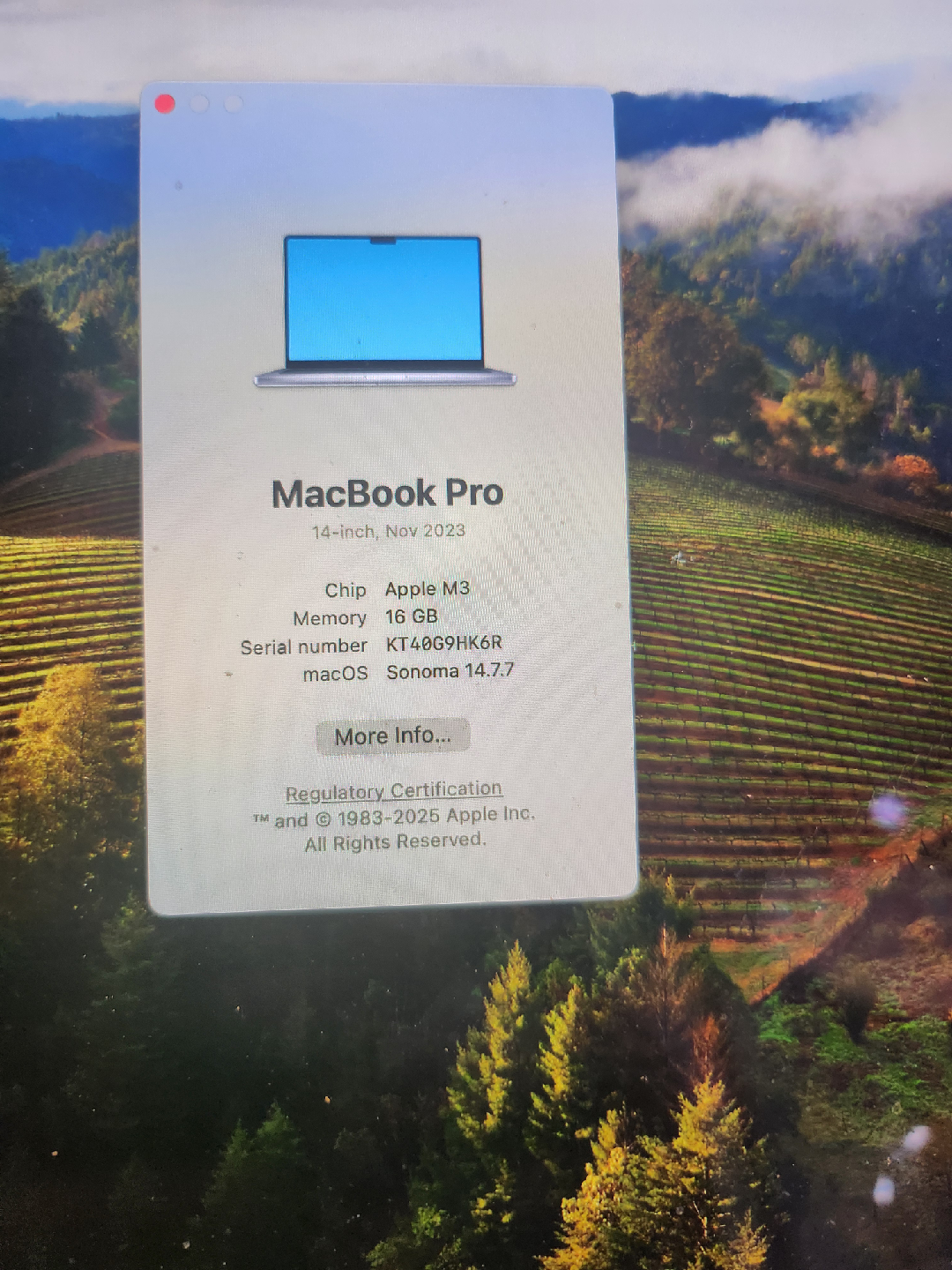MacBook Pro 14-inch Apple M3 Chip 16GB