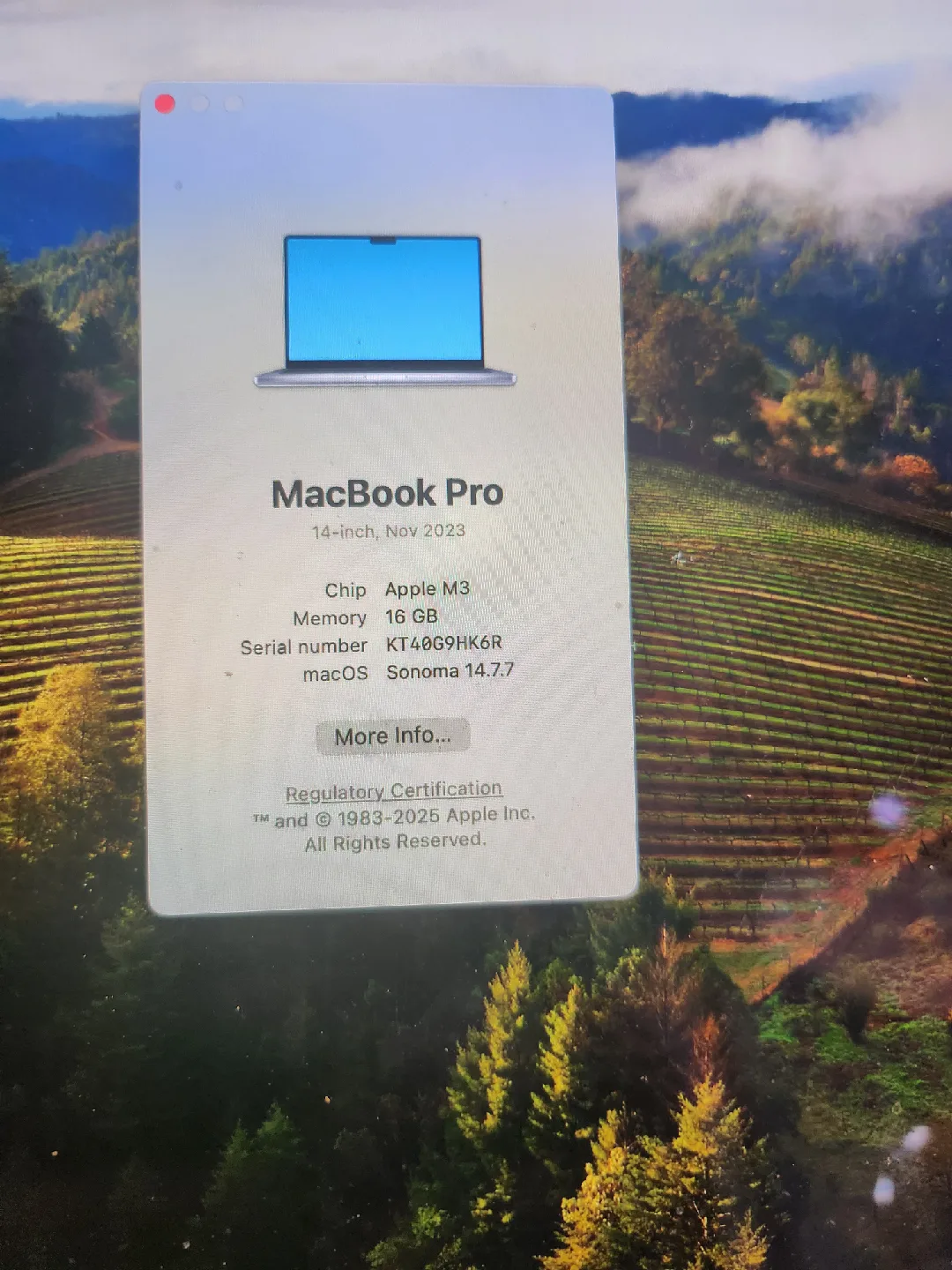 MacBook Pro 14-inch Apple M3 Chip 16GB