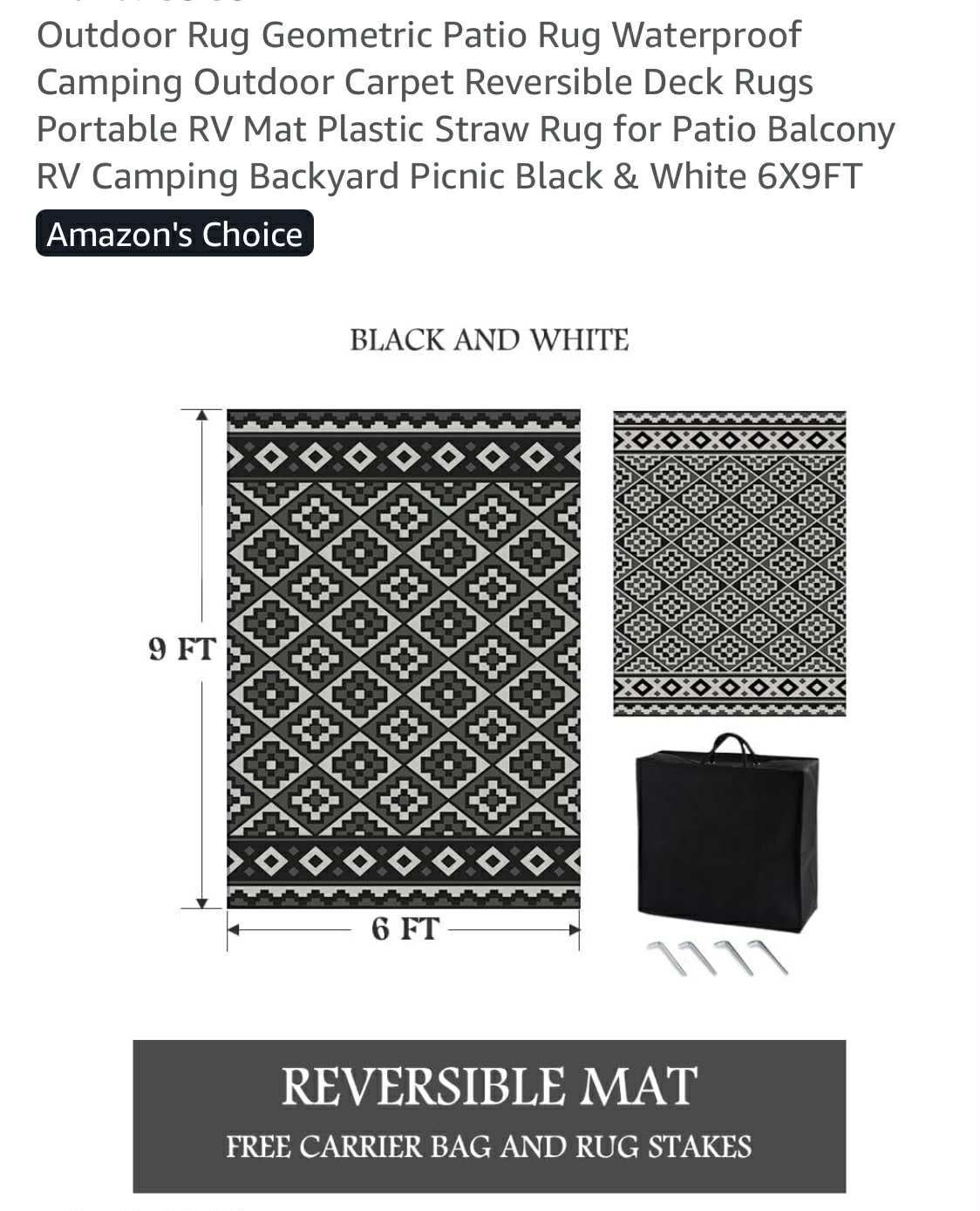 Outdoor & Indoor Lightweight Mat - photo 5