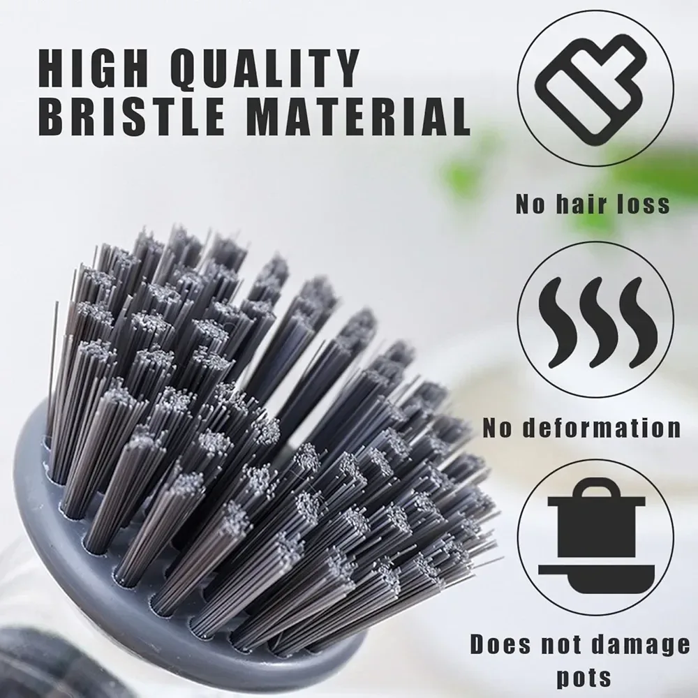 Dish Washing Brush with Soap Dispenser image indicator(4)