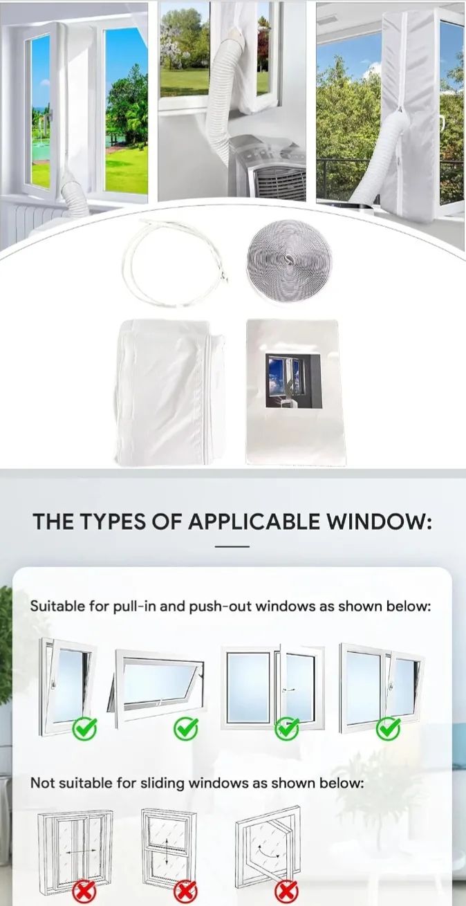 🏈 NEW!   Cloth Window Seal for Portable Air Conditioner image indicator(3)