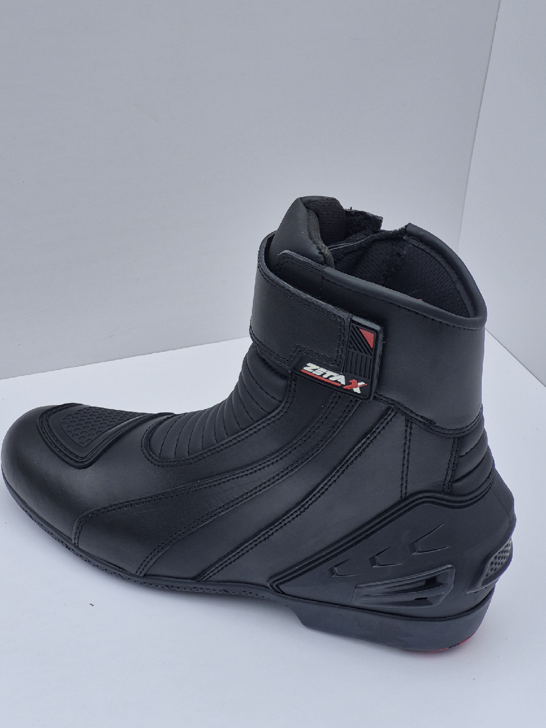 Zeta X Black Motorcycle Riding Boots