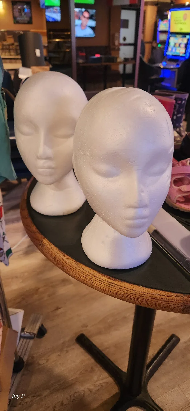 Styrofoam mannequin head