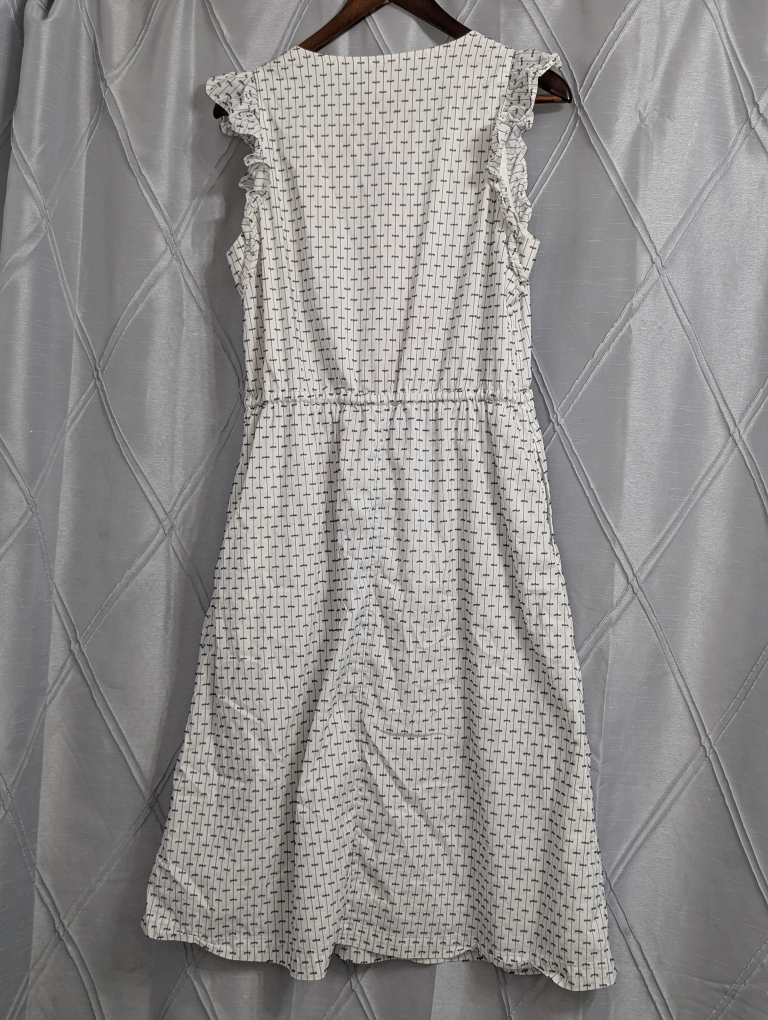 GAP White Patterned Dress - Size M - photo 2