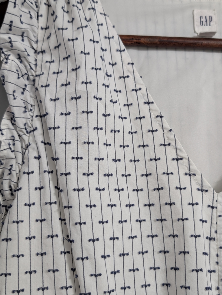 GAP White Patterned Dress - Size M - photo 3