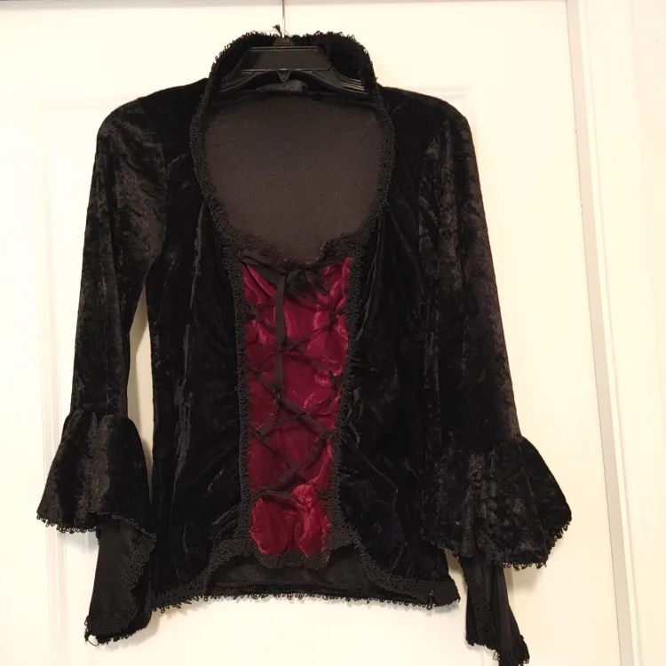 Black Velvet Corset Top thumbnail