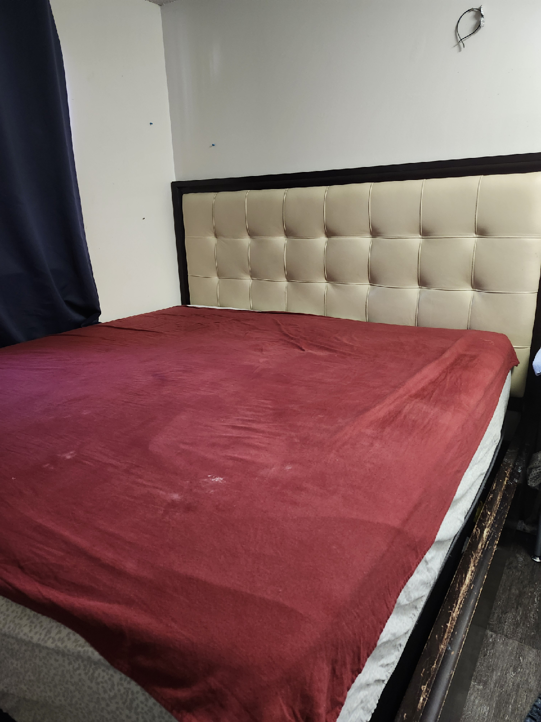 king size bed frame two box