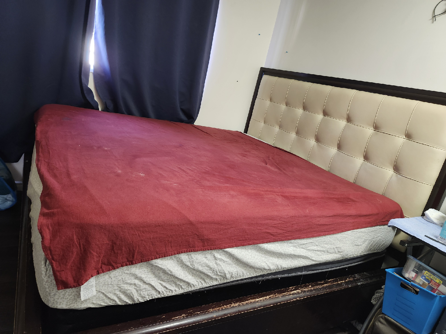 king size bed frame two box - photo 3
