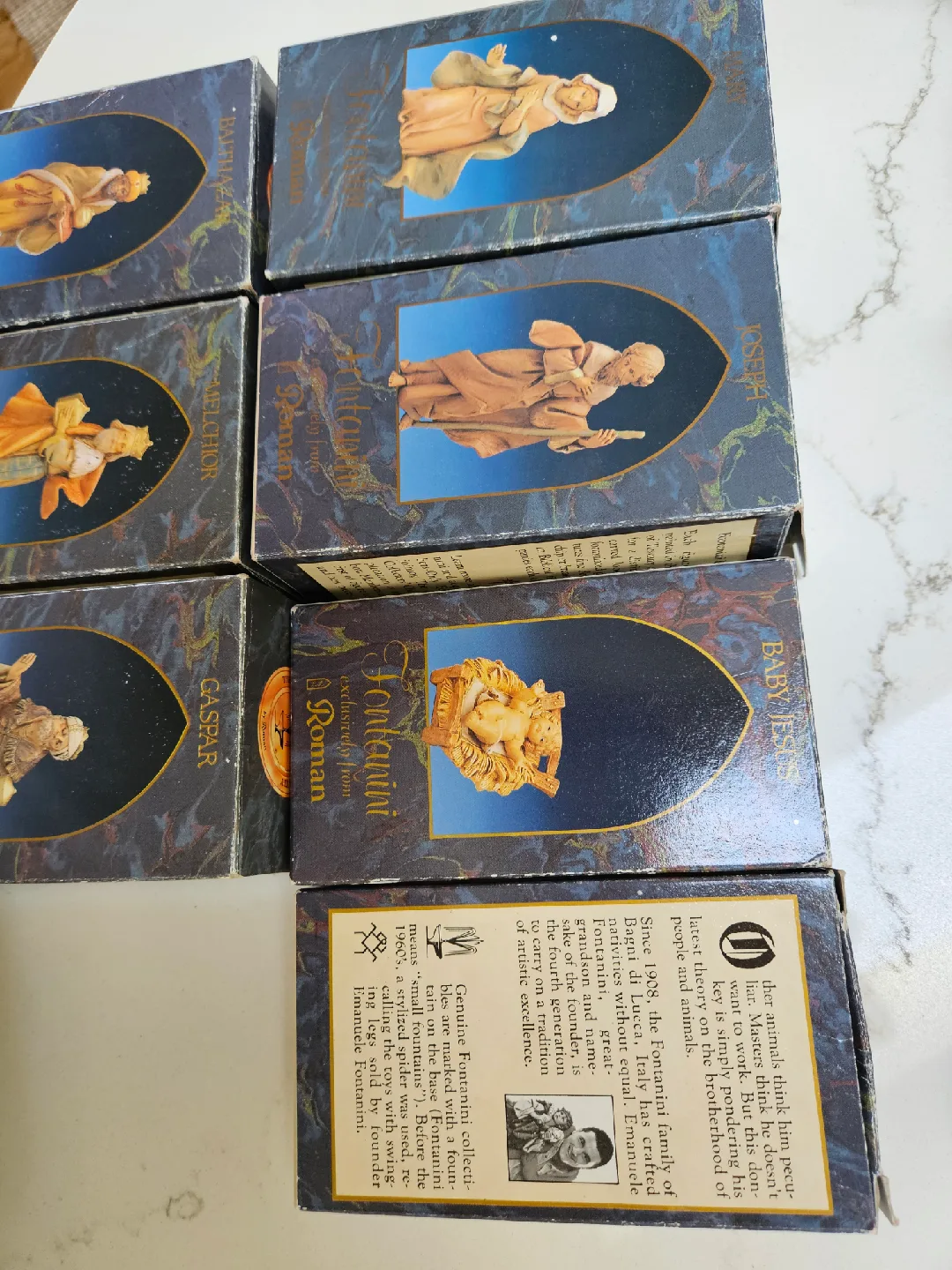 Fantanini Christmas Nativity Set Ornate Vintage Hand Painted image indicator(4)