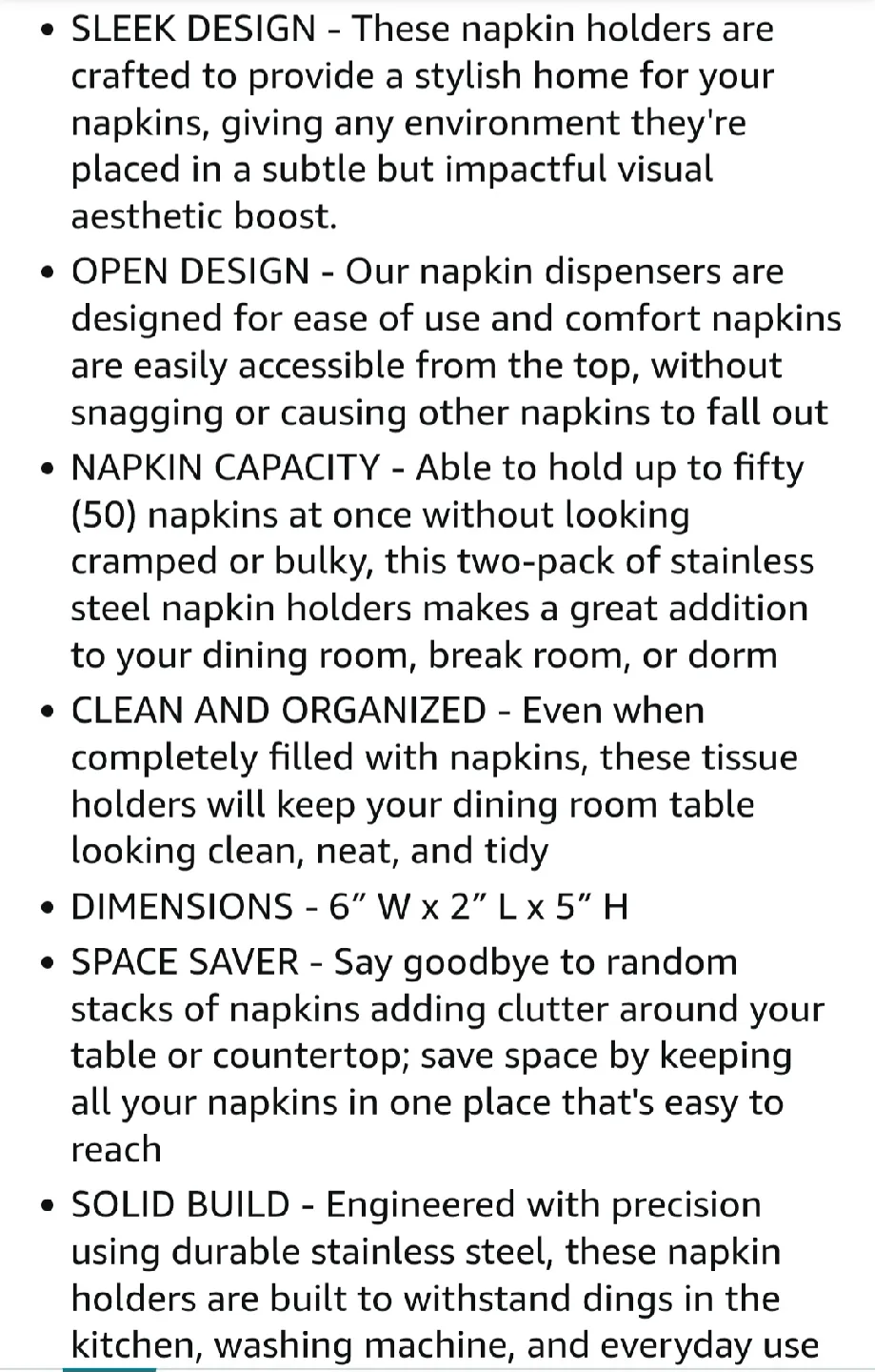 Rose Gold Napkin Holders - Set of 2 image indicator(4)