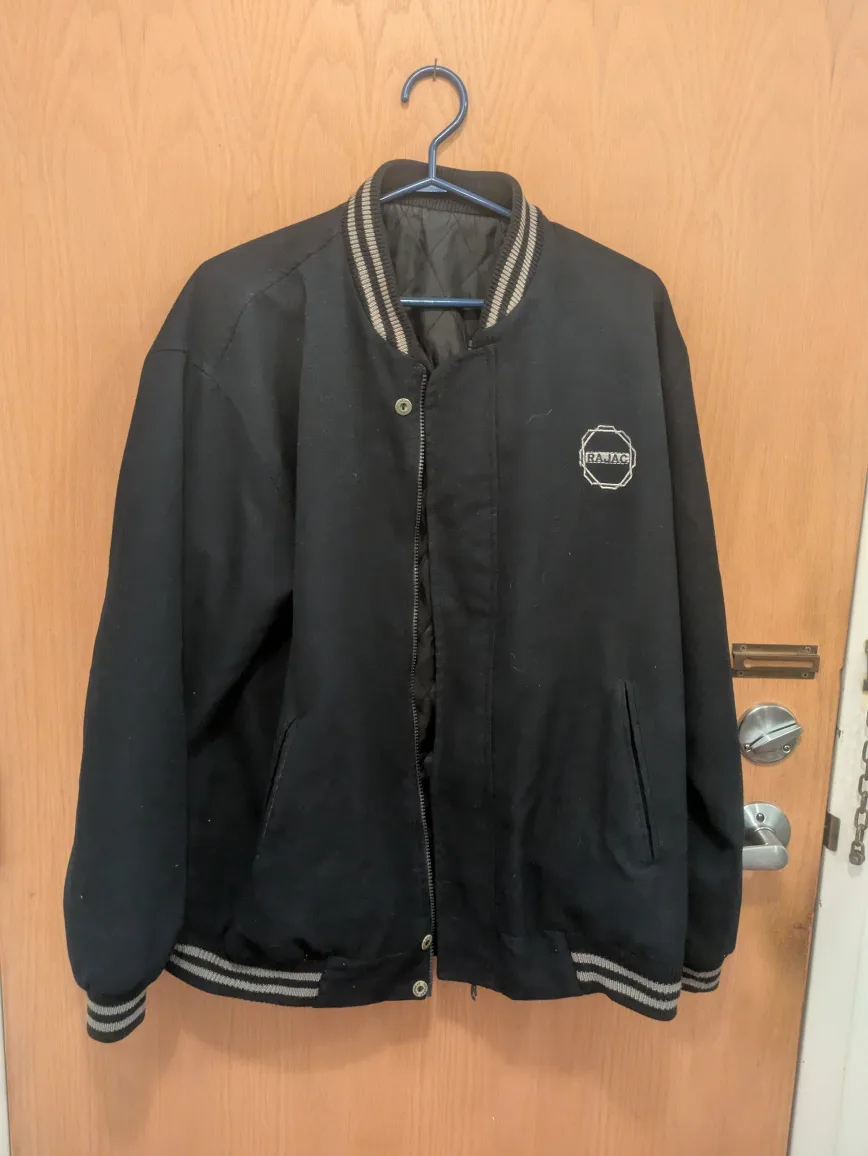 Rajac Black Bomber Jacket thumbnail