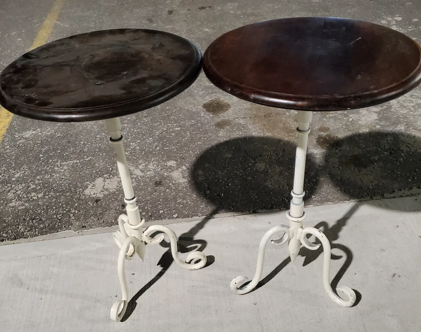 Wood Finish Shelf & Painted Accent Table and more image indicator(7)