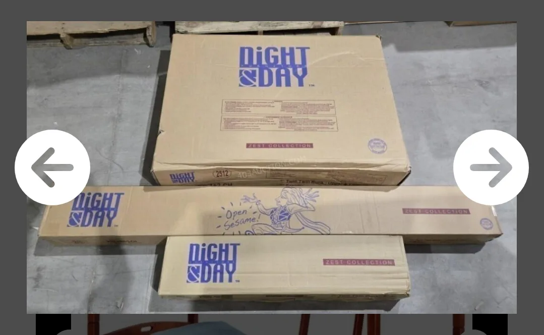 🥕🥕#thrifty pick sealed Night & Day  Bunk Bed - Cherry Finish image indicator(2)