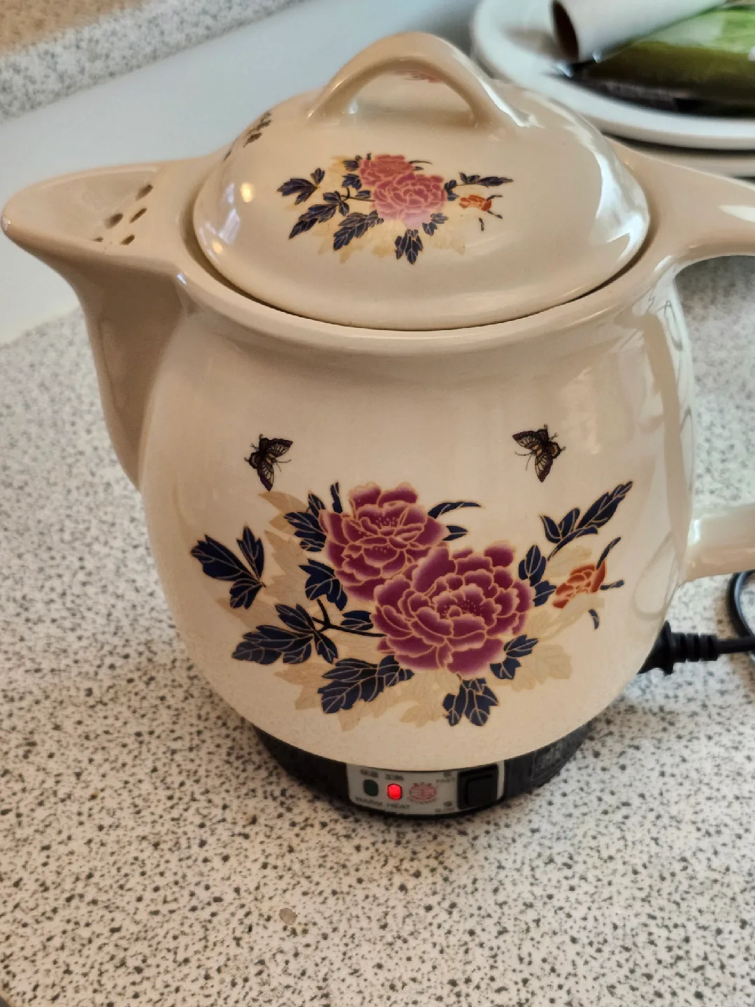 Vintage Floral Electric Kettle image indicator(3)