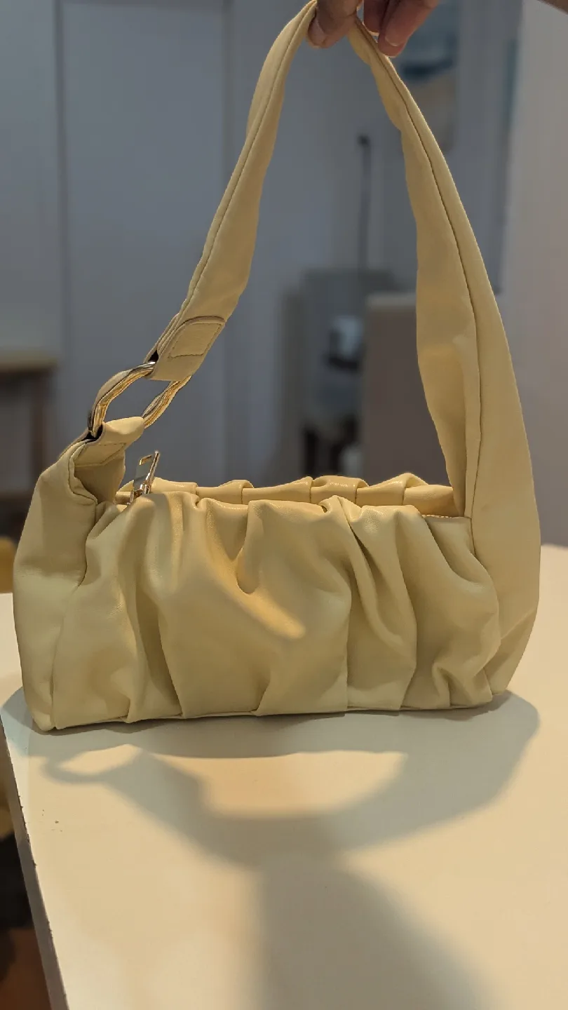 Yellow Ruched Shoulder Bag thumbnail