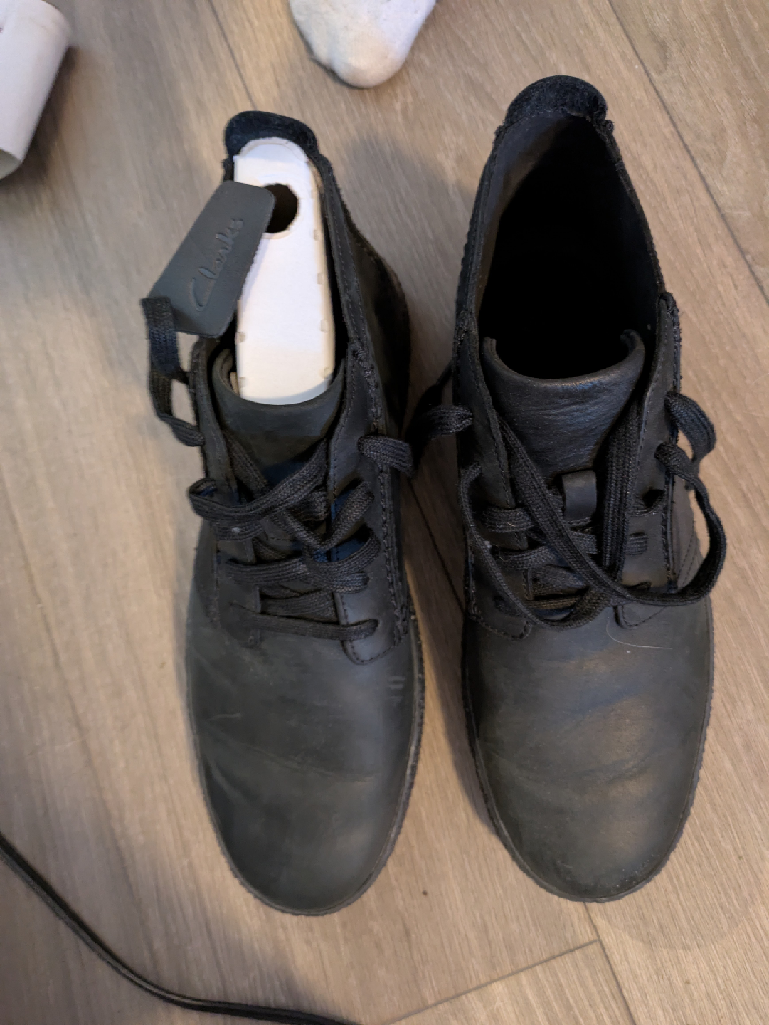 Clarks Men's 10.5 Streethill Black Leather Ankle Boots - photo 3