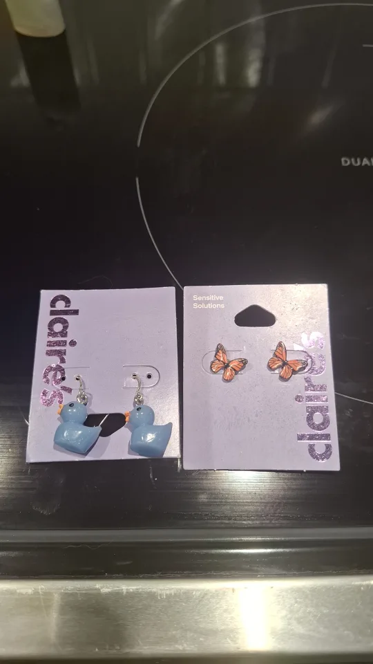 Claire's Duck and Butterfly Earrings