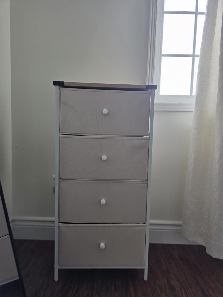 SONGMICS 4-Drawer Dresser, White