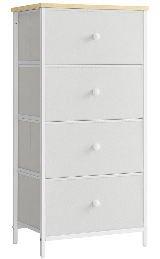 SONGMICS 4-Drawer Dresser, White - photo 3