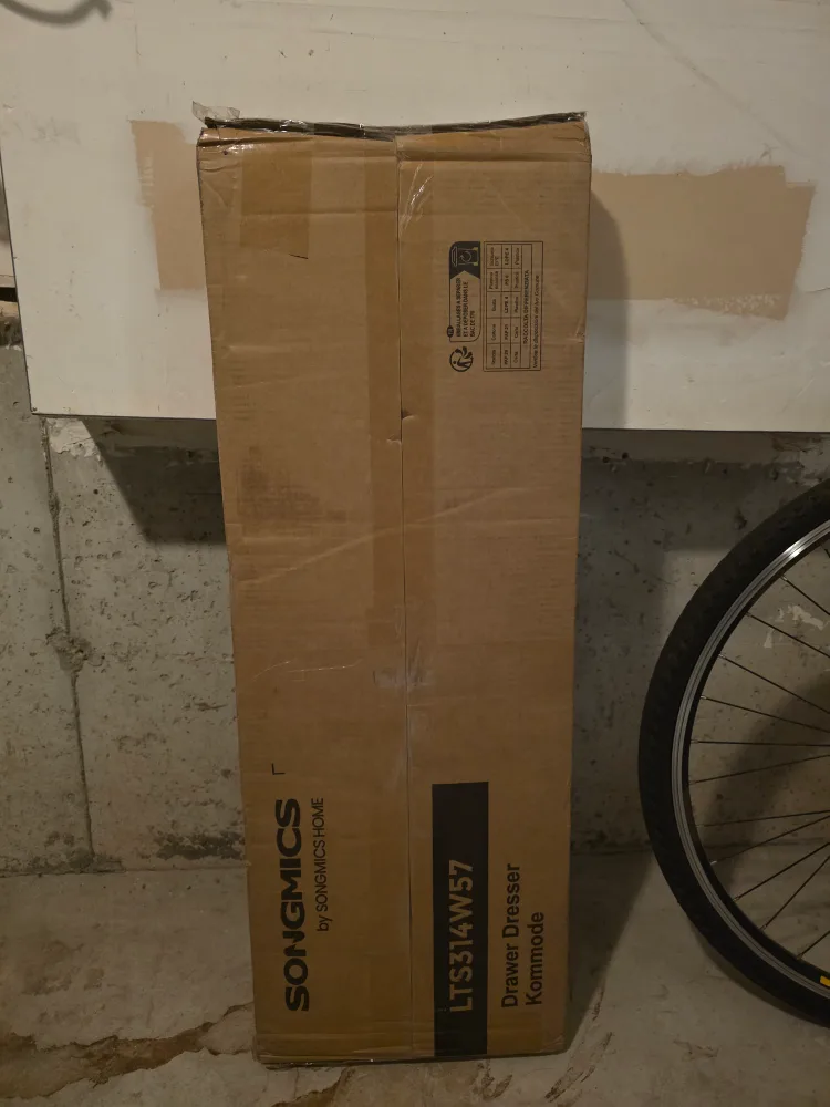 SONGMICS 4-Drawer Dresser, White image indicator(5)