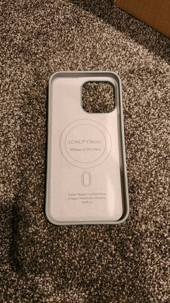 LONLI Leather Classic iPhone 15 Pro Max Case thumbnail