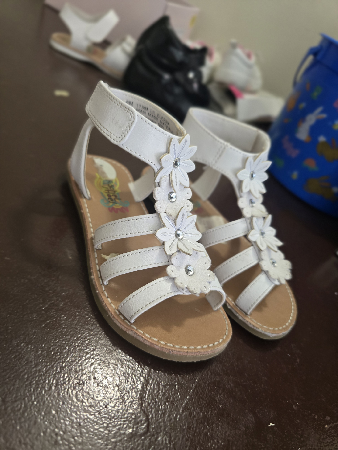 Espadrilles Lil' Eleena White Sandals Size 9M