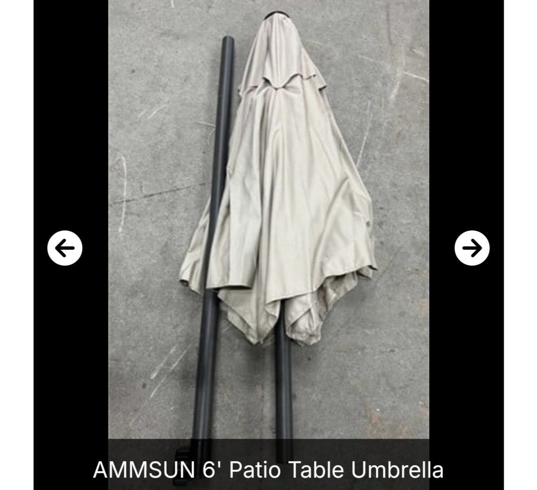 New AMMSUN 6ft Patio Umbrella – Color Tan - photo 2