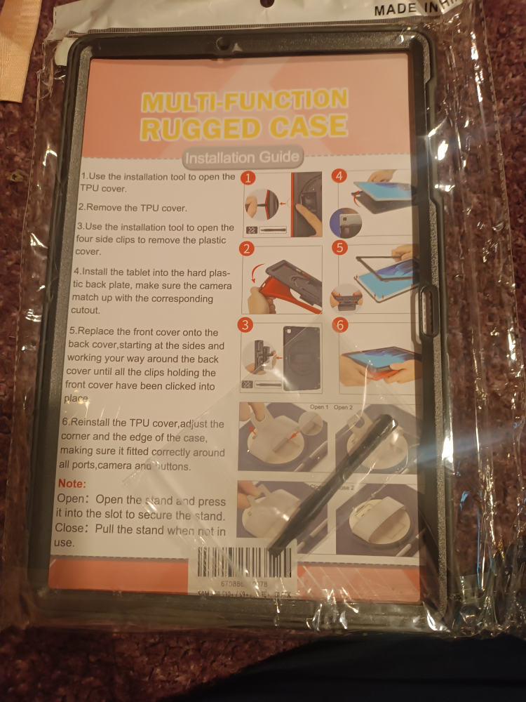 Samsung Tab S10+/S9+/S9 FE+ Black Rugged Case - photo 3