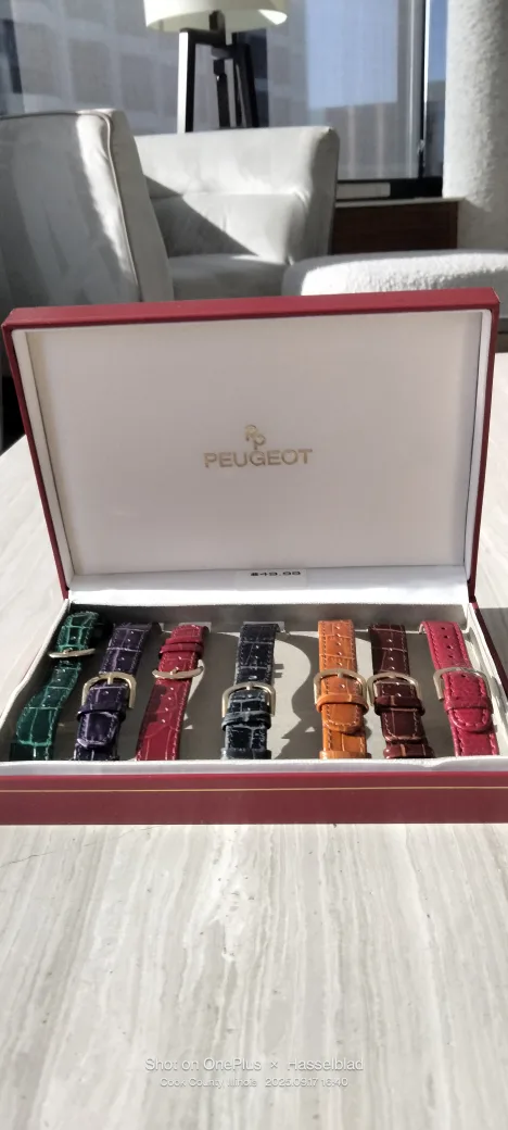 Peugeot Genuine Leather Watch Straps - Set of 7 thumbnail