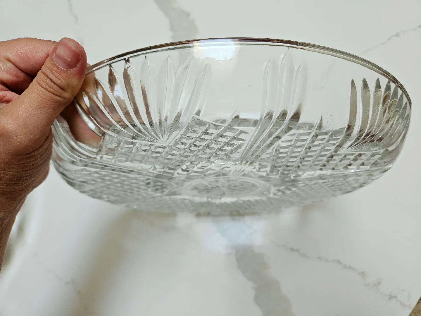 Crystal Glass Plate Bormioli Serving Platter - Has Box image indicator(2)