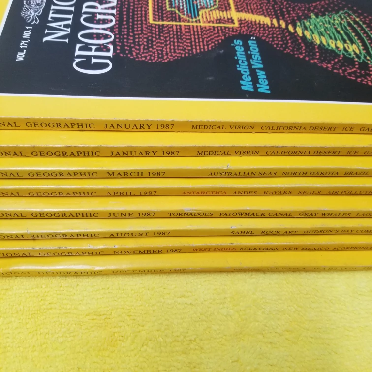 National Geographic Magazines - 1987 Collection