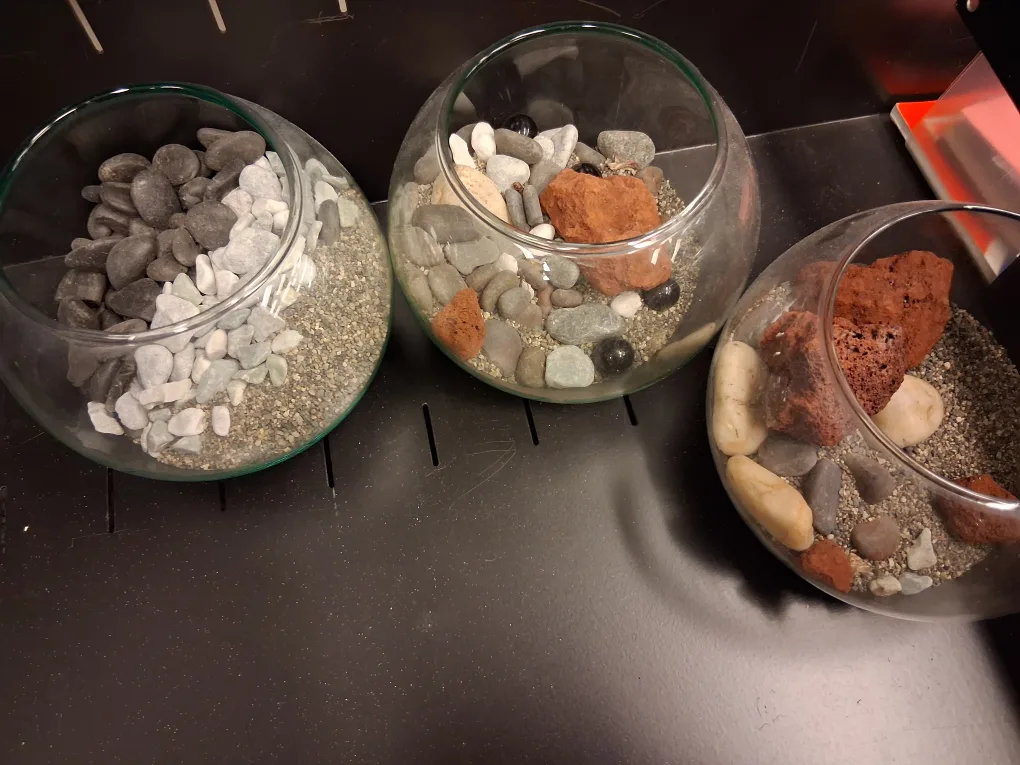 $5 for all. Decorative Glass Bowls with Stones thumbnail