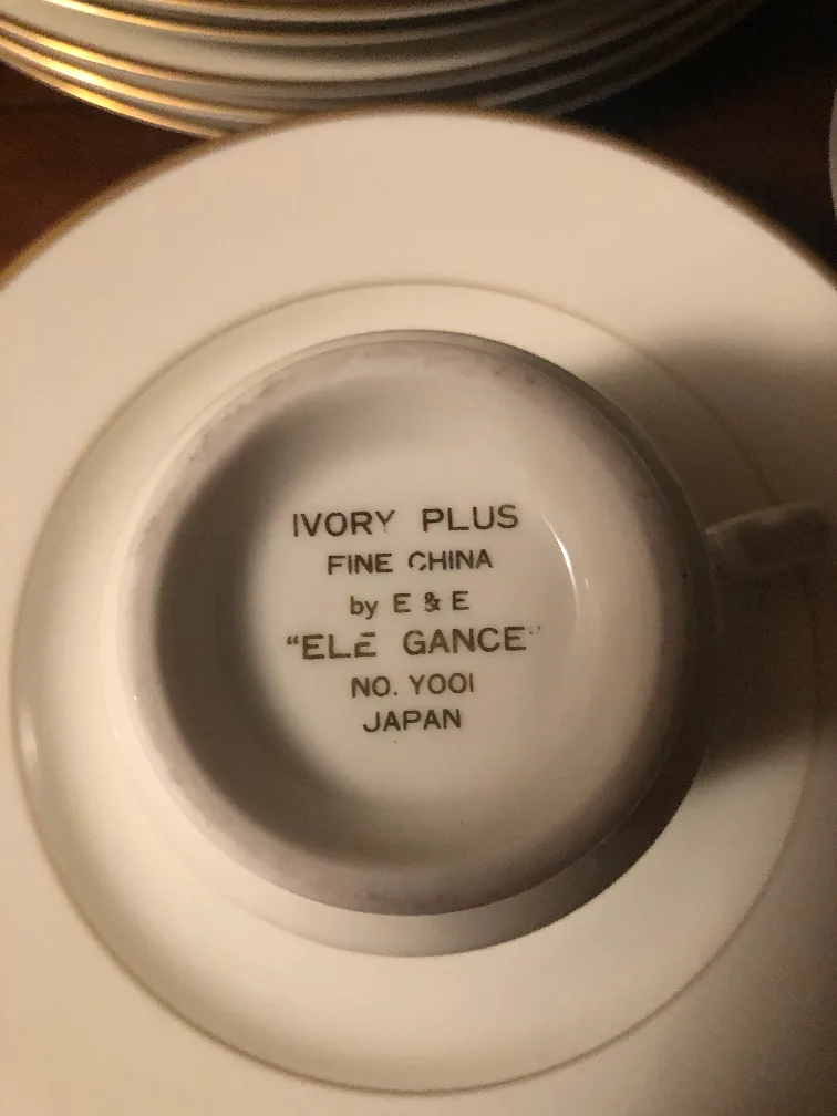 VINTAGE IVORY PLUS Fine China by E&E "ELEGANCE" NO.YOO1 image indicator(9)