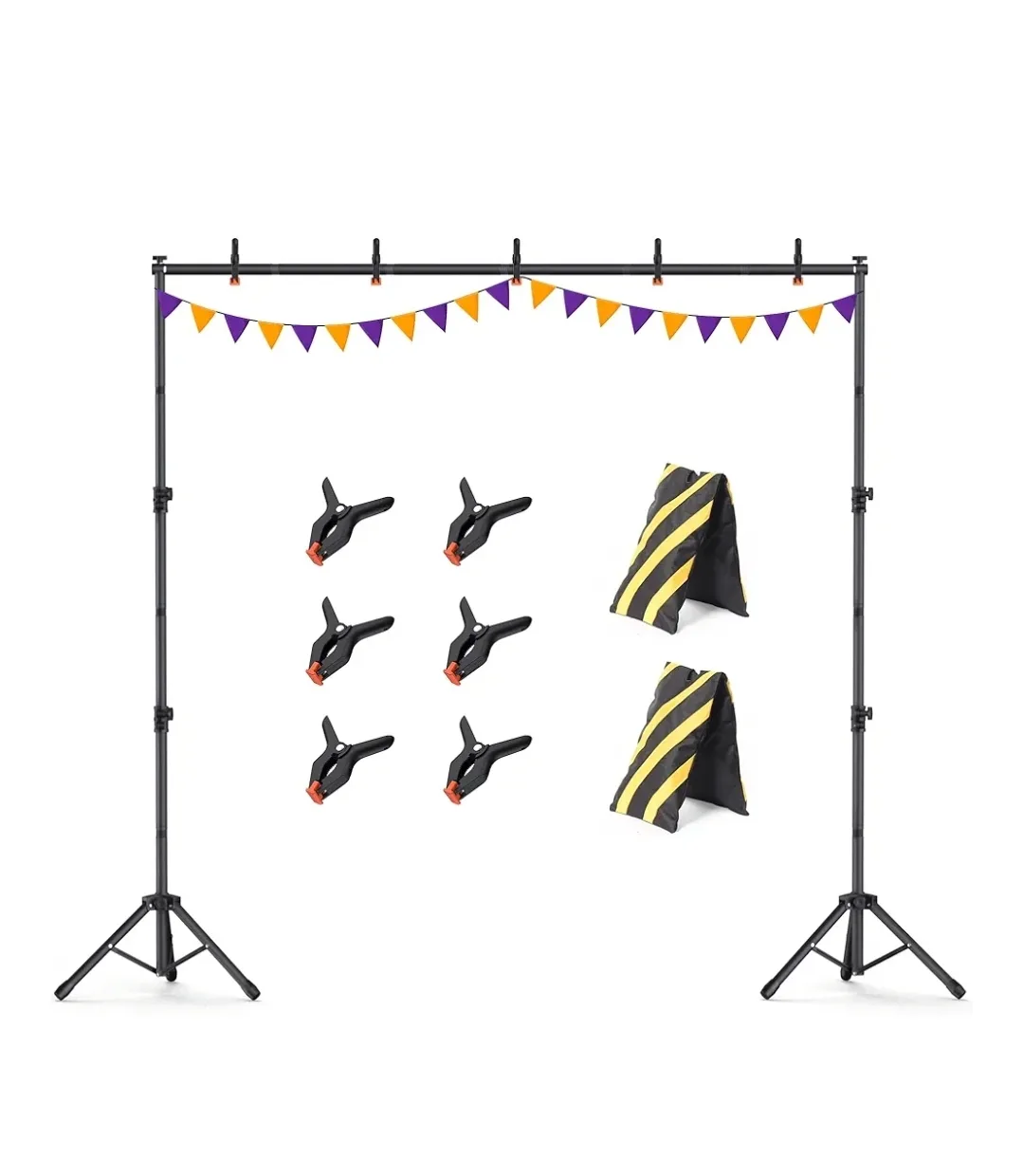 Adjustable Backdrop Stand Kit - 89.68 in Tall thumbnail