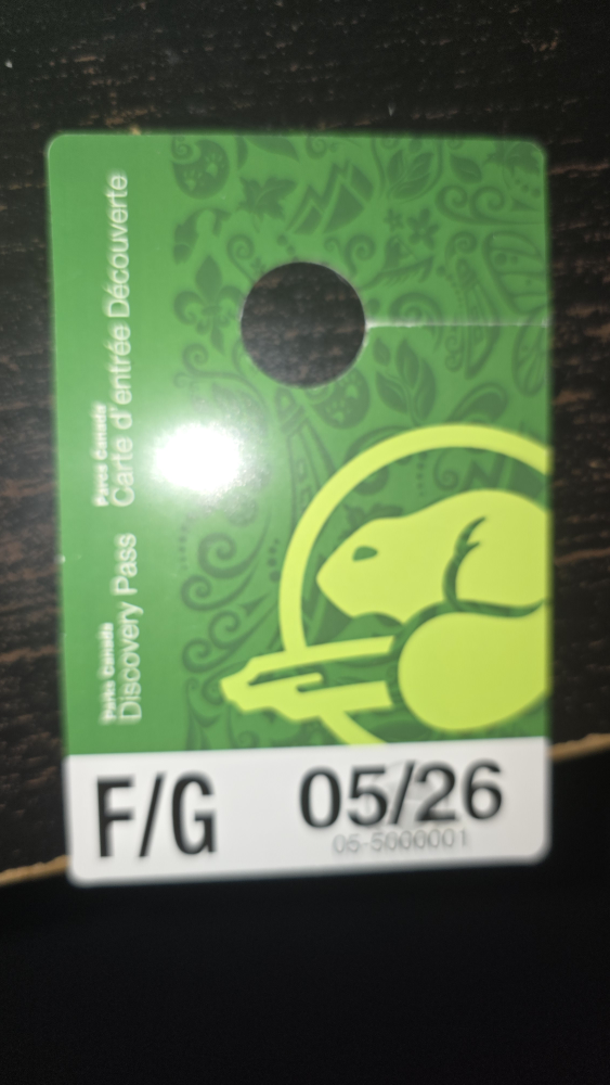Parks Canada Discovery Pass - Valid until May 2026