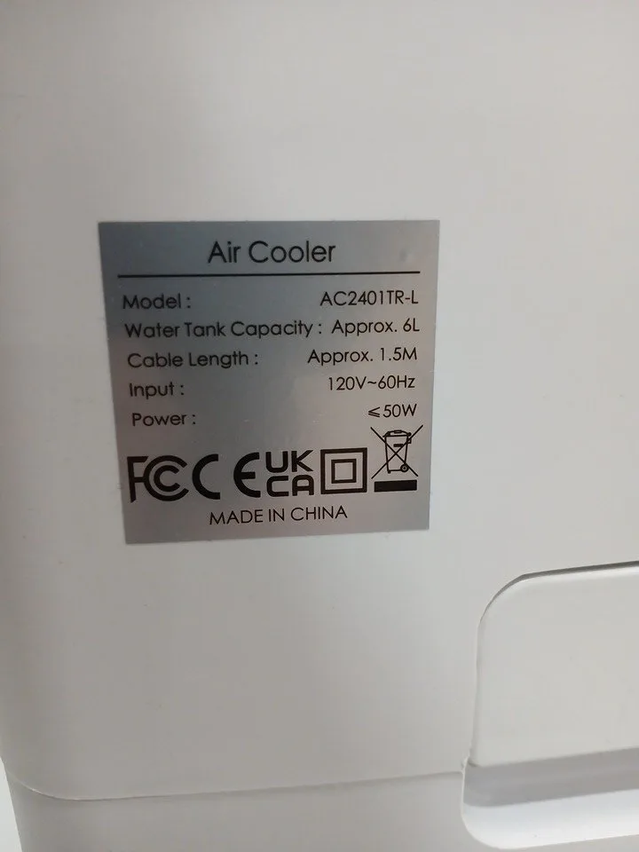 3-IN-1 Portable Auto Oscillating Air Cooler image indicator(3)