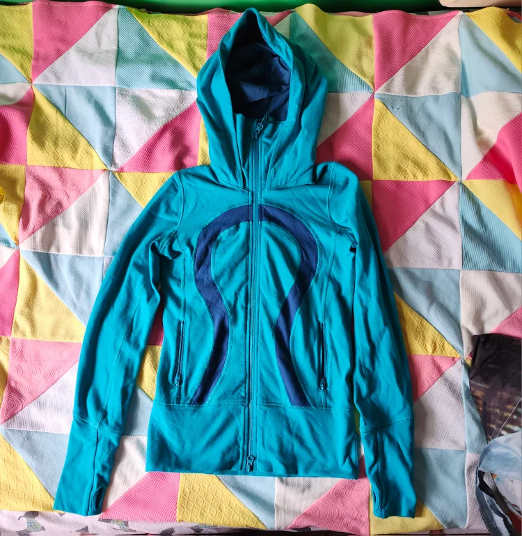 teal Lululemon hoodie/jacket thumbnail