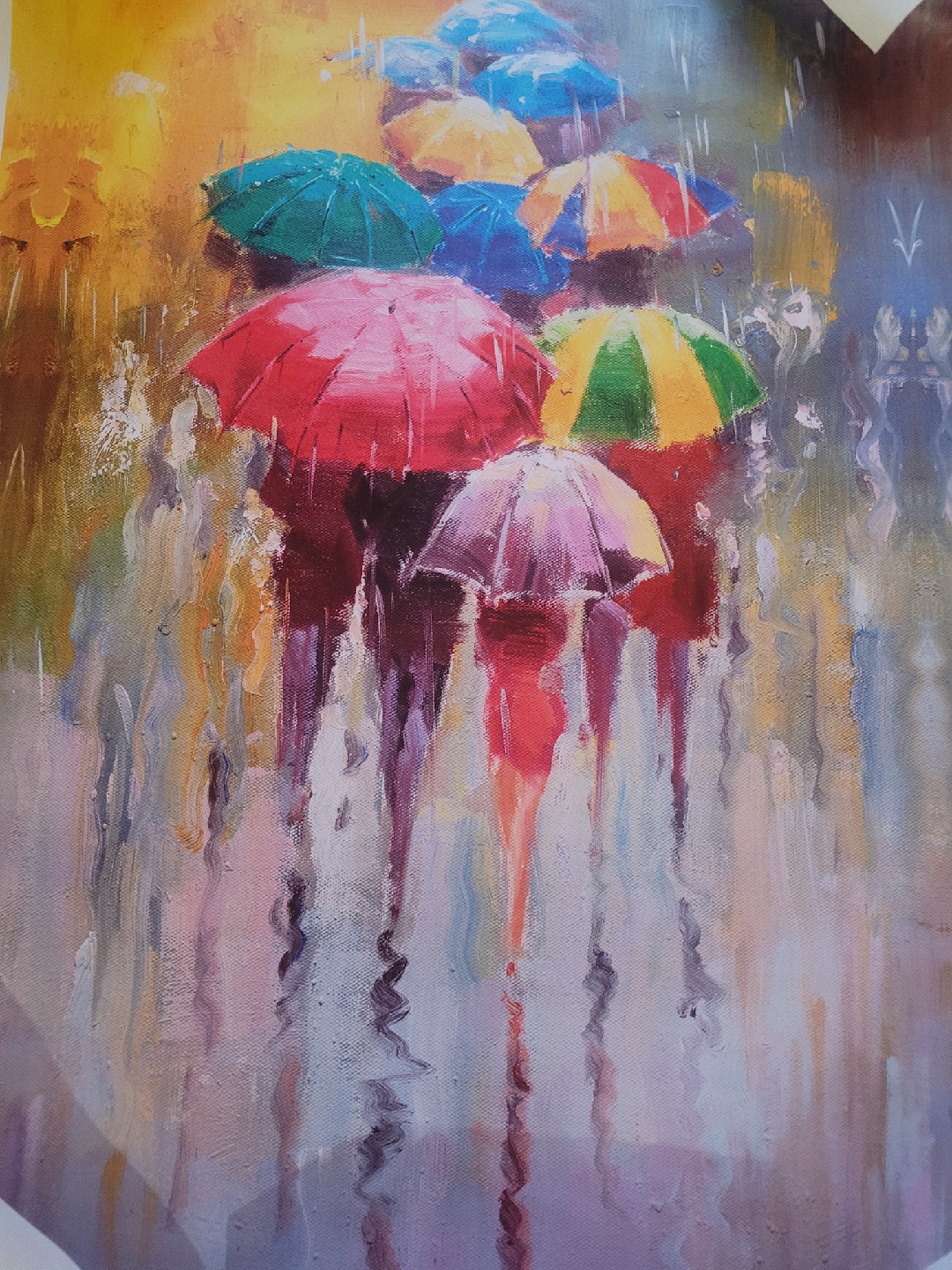 The Umbrellas canvas print