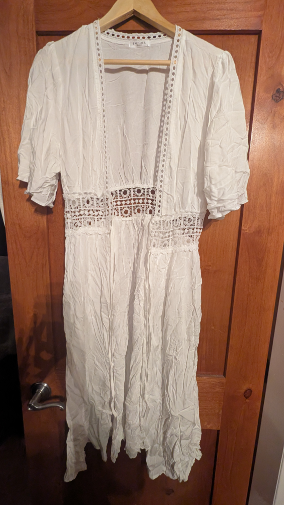 Ekouaer White Dress
