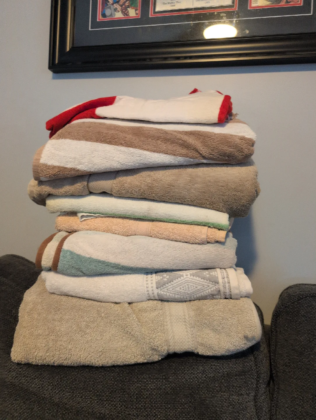 Assorted Towels - Various Colours and Sizes