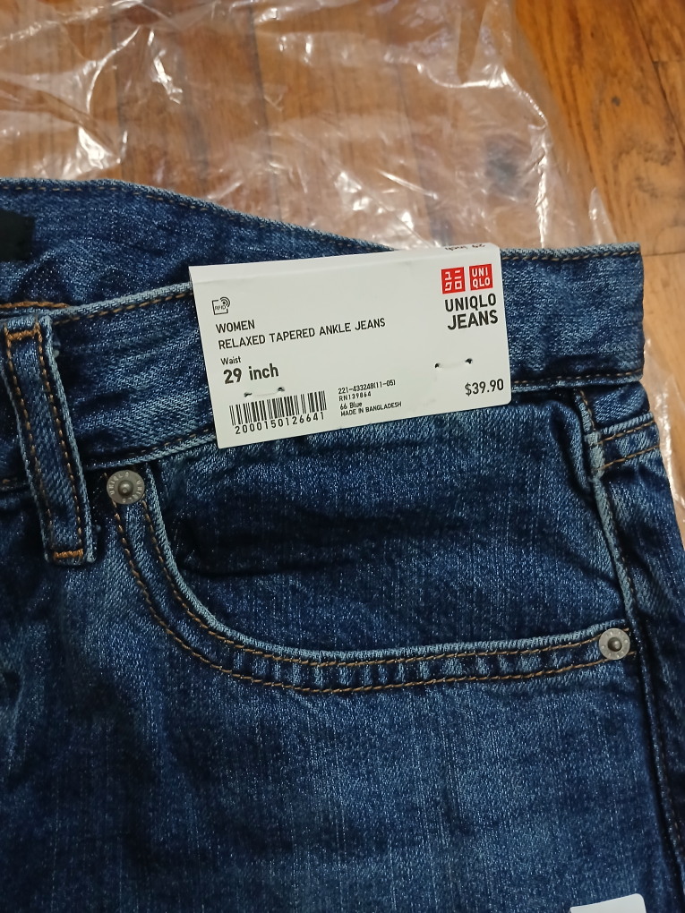 BRAND NEW* Uniqlo Relaxed Tapered Ankle Jeans - 29 inch - photo 3