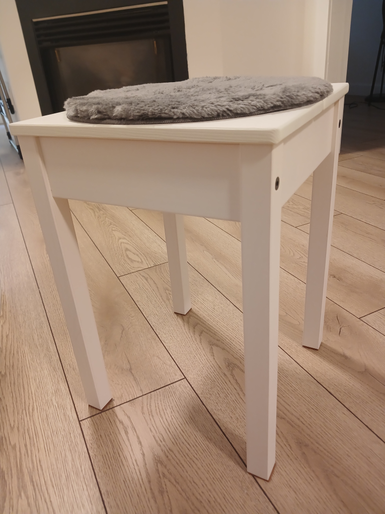 ikea white stool chair