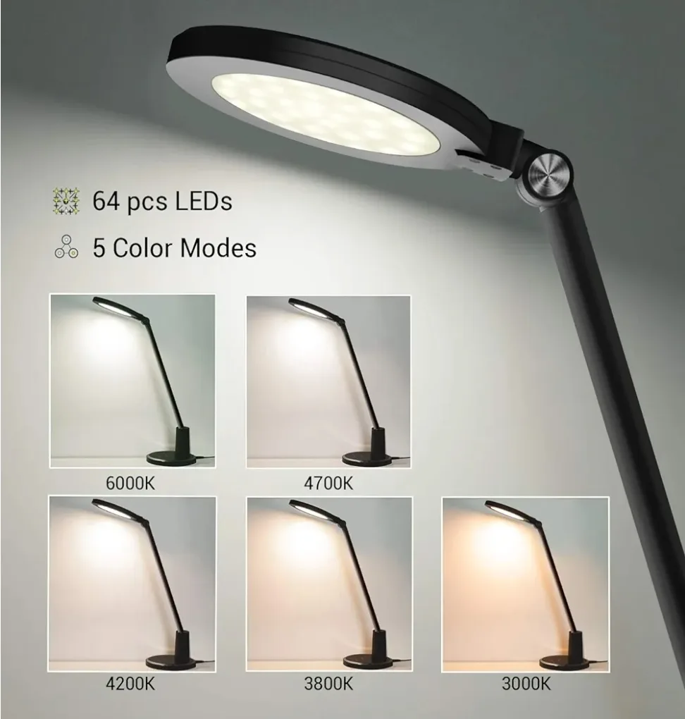 JUKSTG LED Desk Lamp - Black image indicator(3)