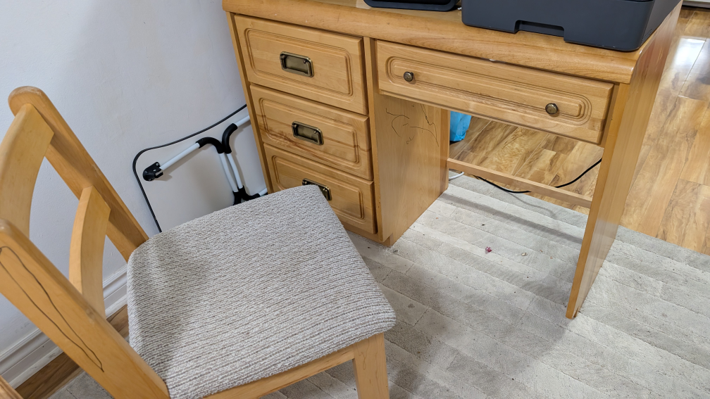 Wooden Desk and Chair Set