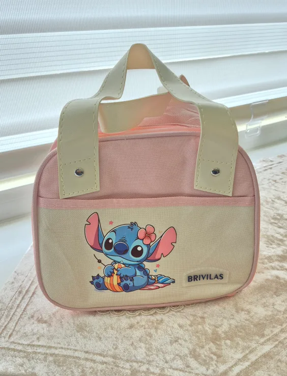 Pink Stitch Lunch Bag thumbnail