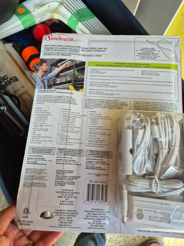 Sunbeam Multi-Directional LED Under Cabinet Light Kit image indicator(2)