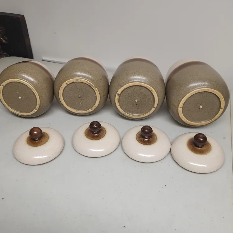 Vintage Ceramic Canister Set (4) thumbnail