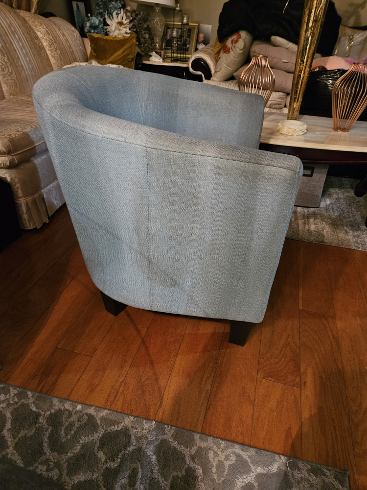 Light Blue Accent Chair - photo 3