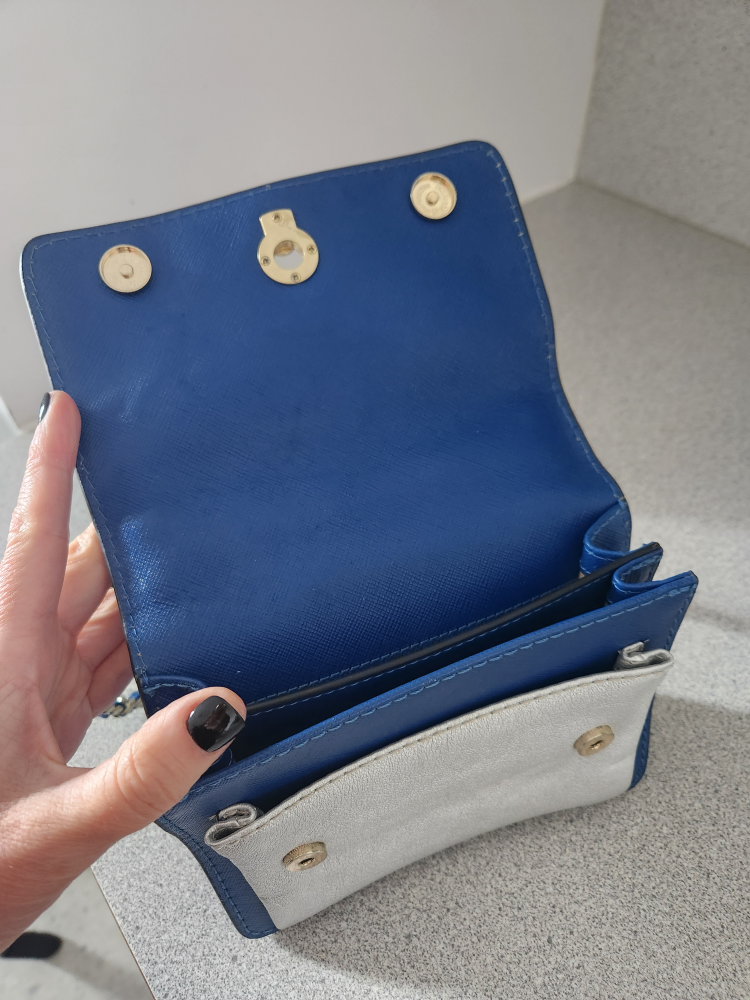 Etienne Aigner White & Blue Crossbody Bag - photo 3