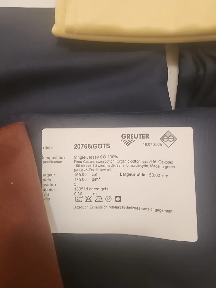 Greuter Organic Cotton Fabric Samples image indicator(2)